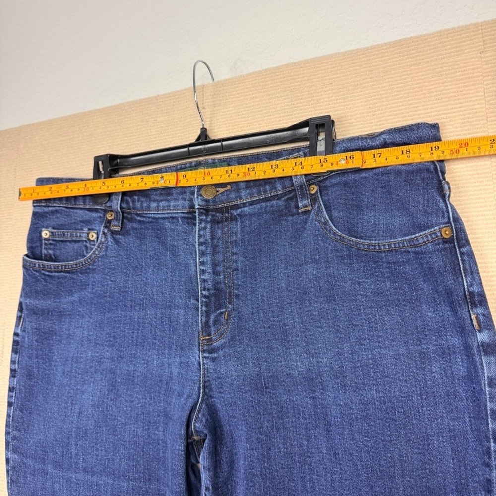 Lauren Ralph Lauren Jeans Co Women 18W Medium Wash Straight Leg Stretch Denim